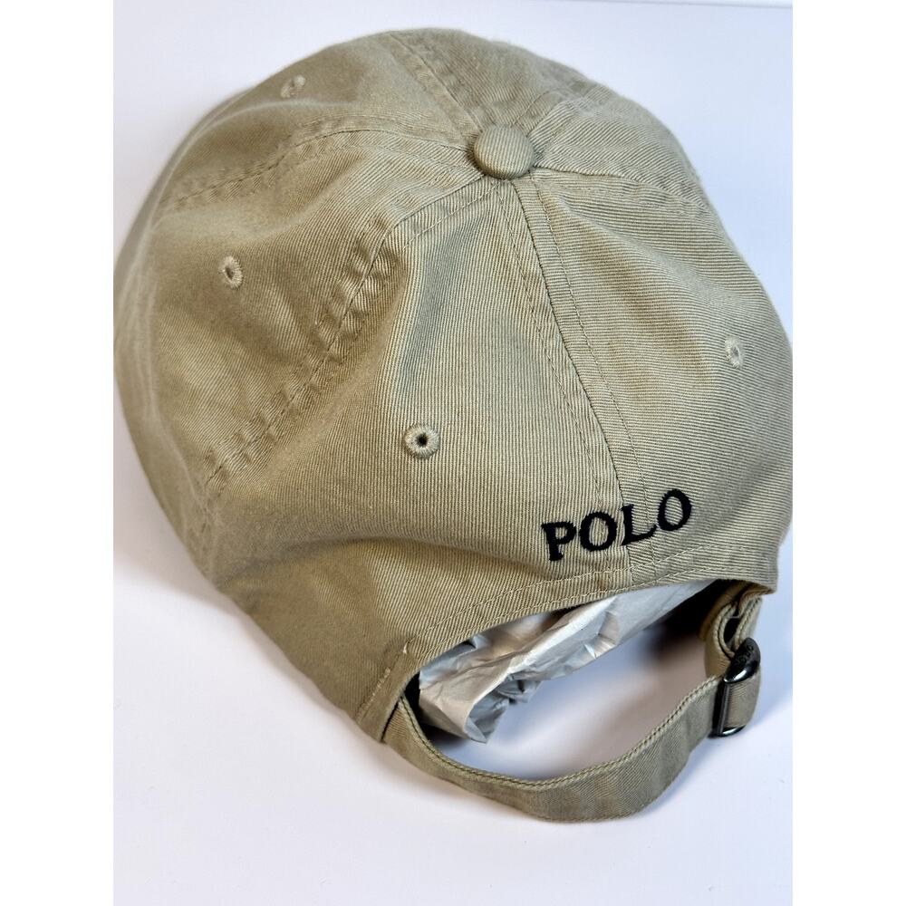 Ralph Lauren Cotton Baseball Caps Bundle of 3 White Tan Black Embroidered Logo - Picture 7 of 16